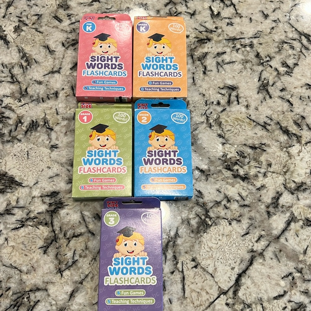 NIB Sight Word Flash Cards PreK-Grade 3